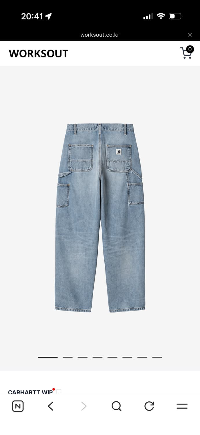 칼하트윕 여성 싱글 니 팬츠 S 상품이미지1
