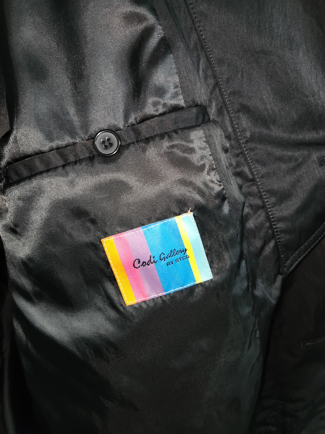 빈티지 남성 블랙 트렌치 코트 105(110) 상품이미지4