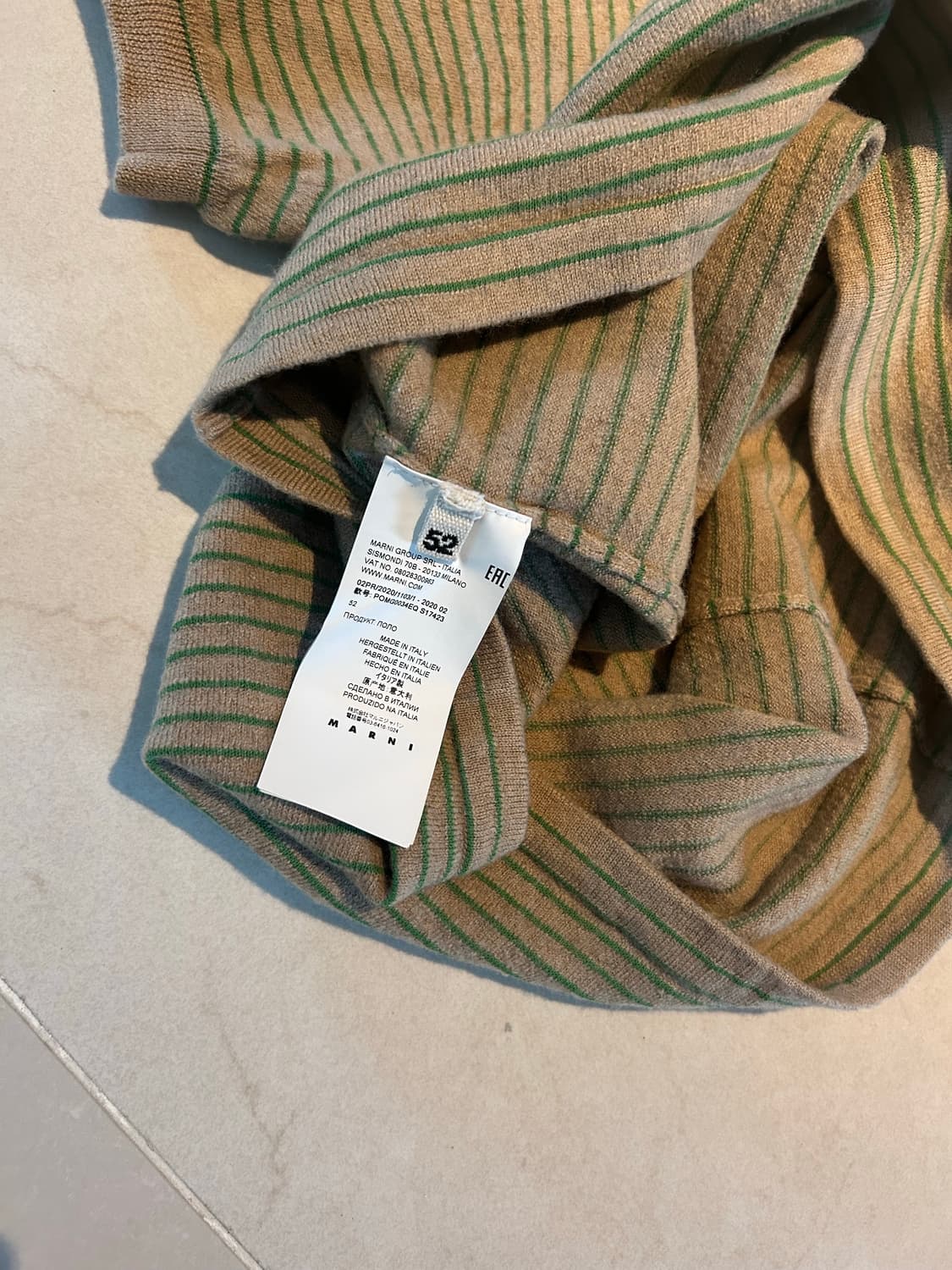 (52) 마르니 스트라이프 울 카라티 상품이미지5