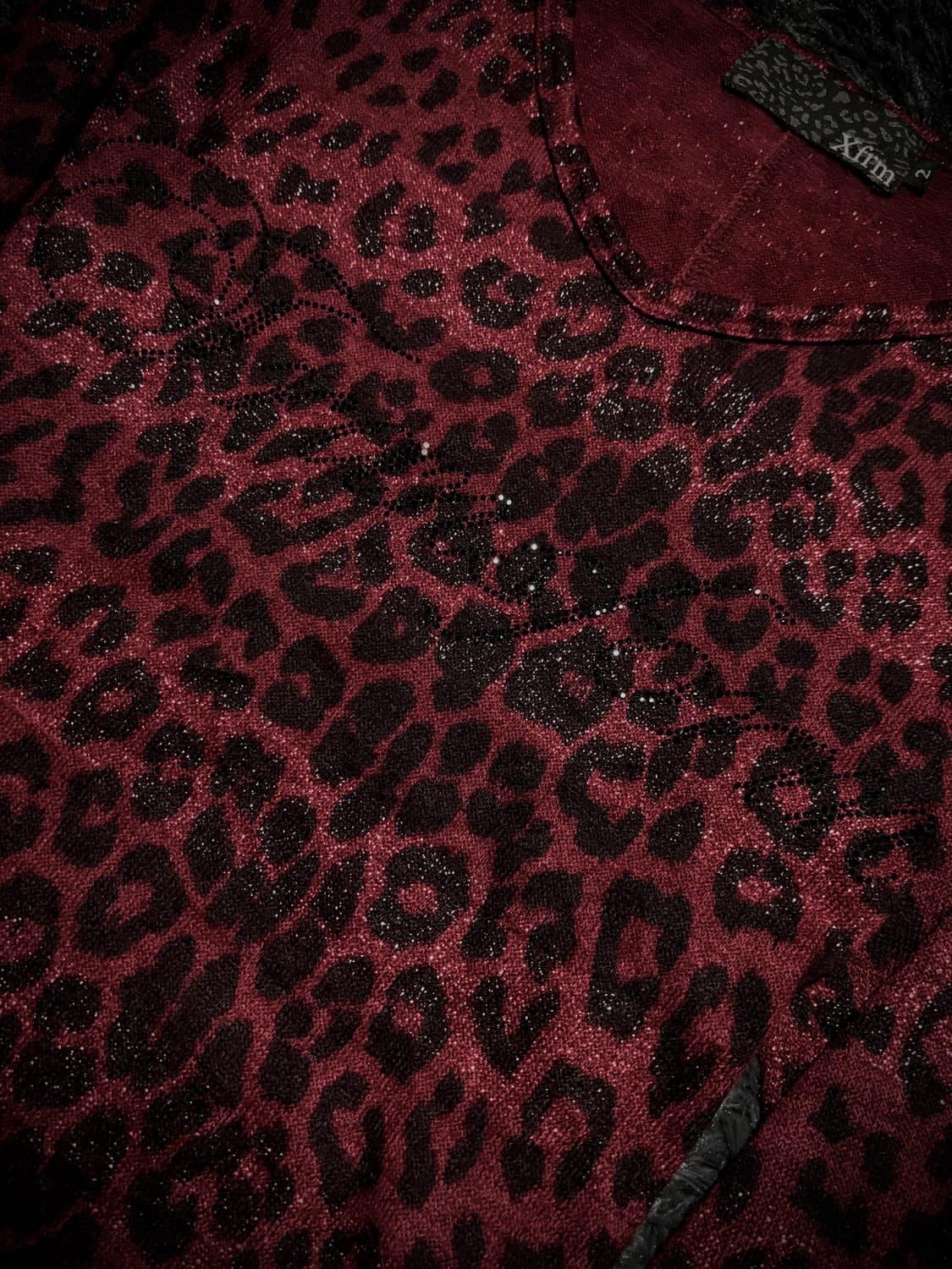 Xfrm 버건디 레오파드 글리터 롱슬리브 상품이미지4