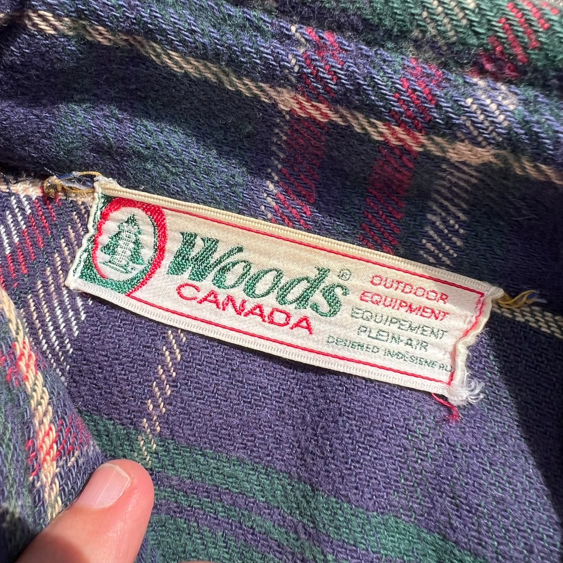 80’s Woods Canada 체크 플란넬 셔츠 상품이미지6
