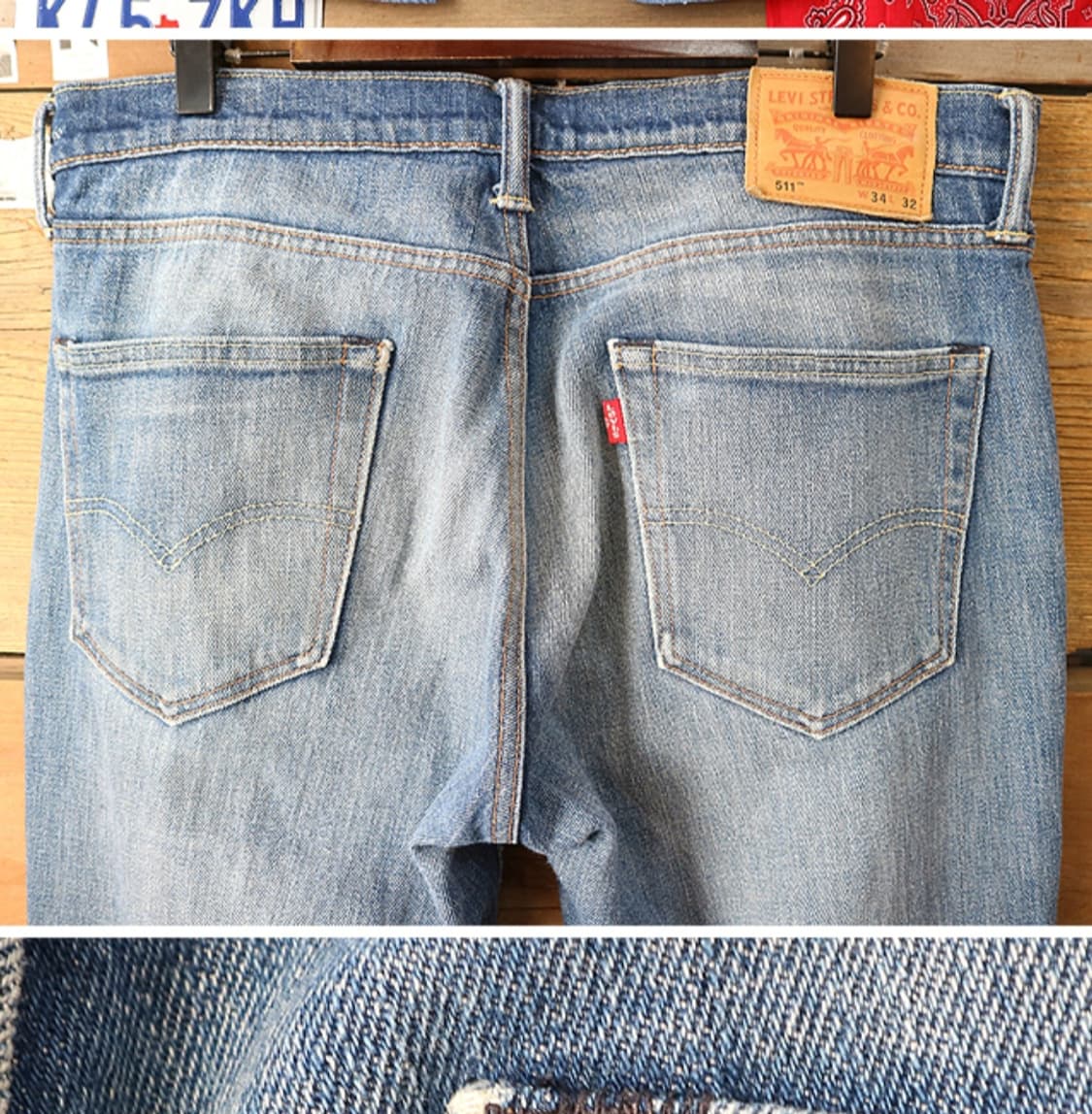 
LEVIS 리바이스 511 슬림핏 데님 33 상품이미지5