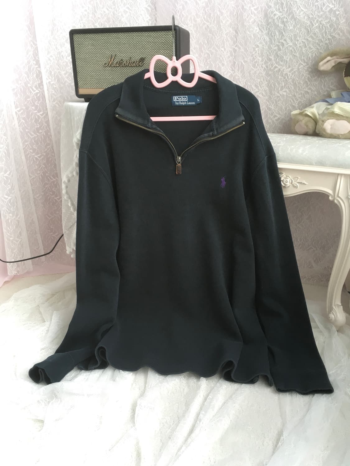 Polo half-zip knit 상품이미지3