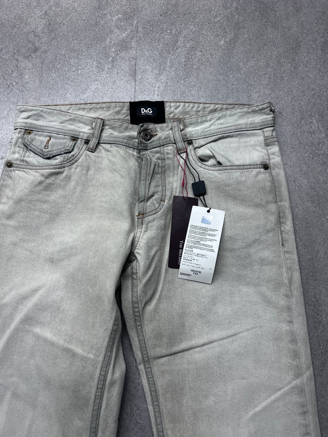 돌체앤가바나 블리치 워싱 데님 팬츠 상품이미지4