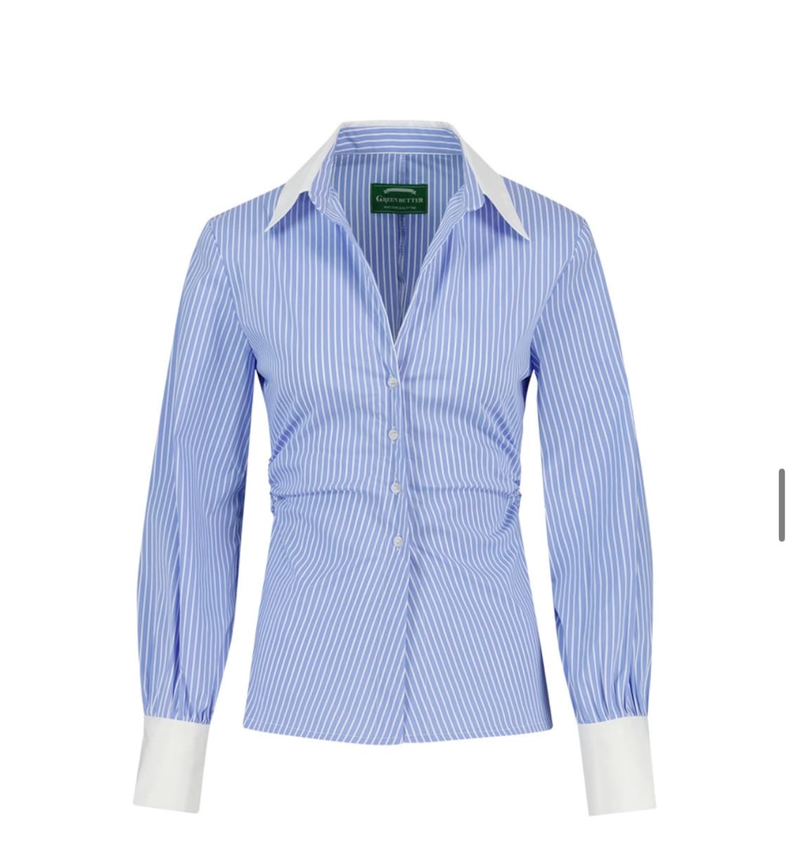 그린버터 스판 스트라이프 셔츠 m 상품이미지3