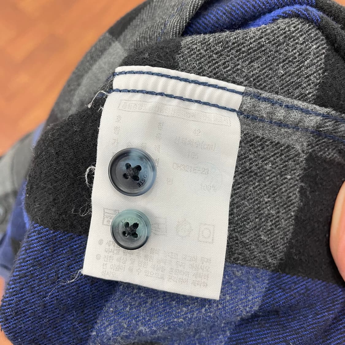 라코스테 포켓 체크 셔츠 상품이미지4