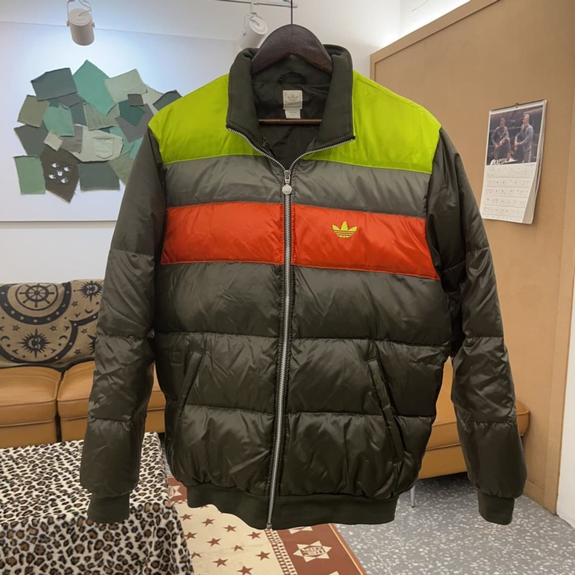 아디다스 레트로 90's 컬러블록 덕다운 패딩 100 C08811 상품이미지3