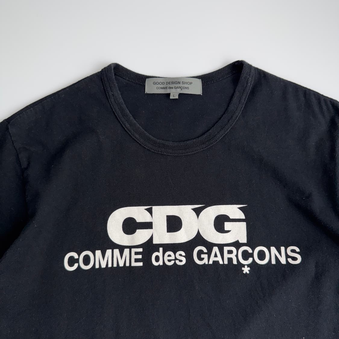 Comme des garsons  꼼데가르송 CDG 로고 블랙 반팔티셔츠 상품이미지3