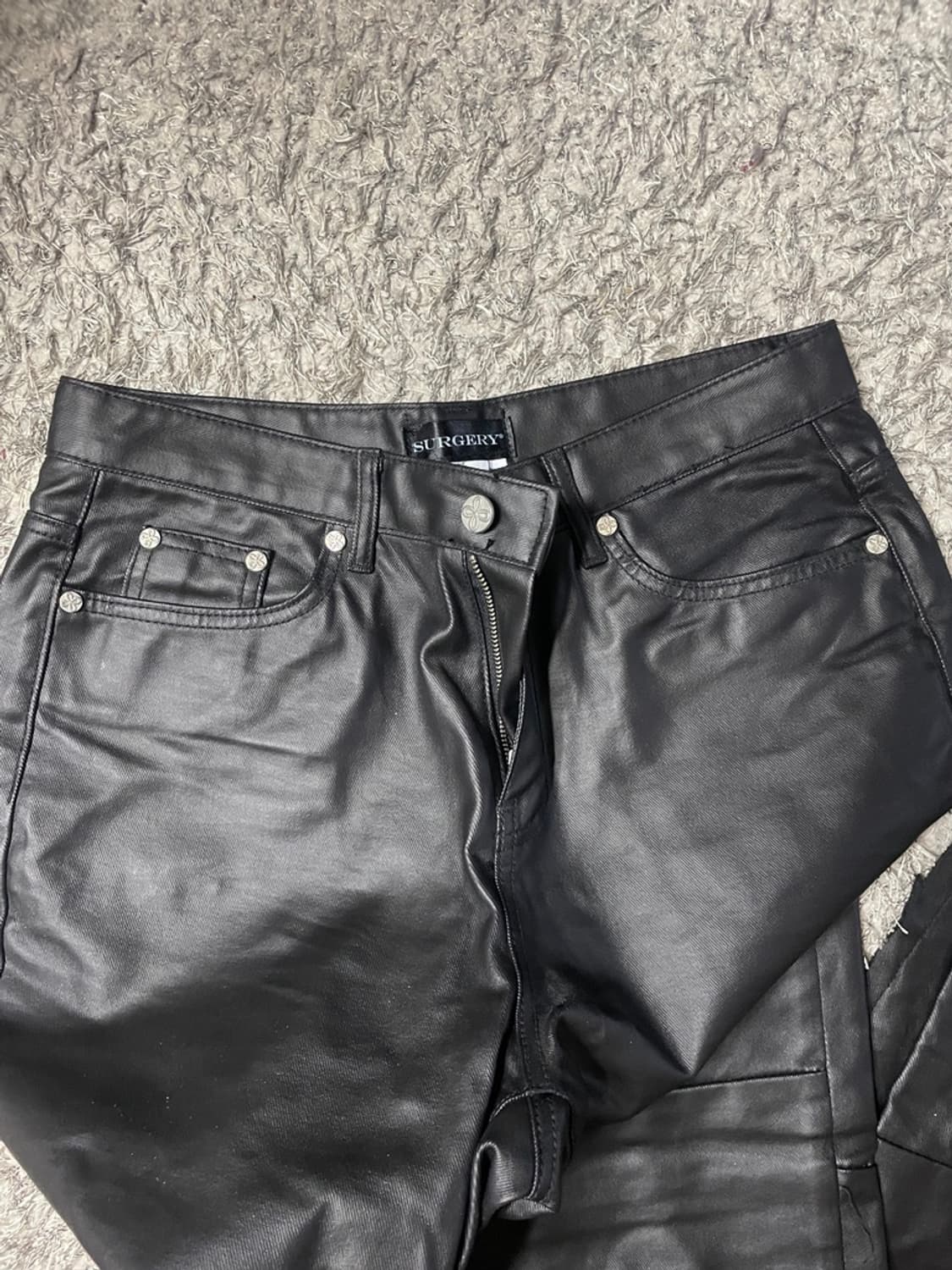 Surgery long length double jeans M 상품이미지3
