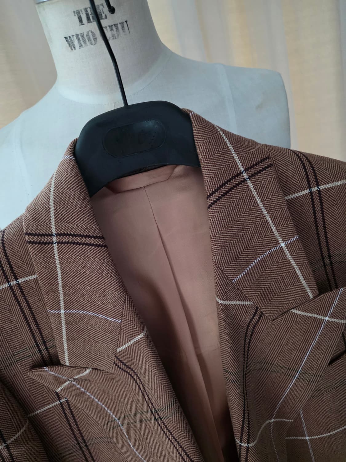 아크네스튜디오  타탄 블레이져 브라운 체크 더블 브레스트 자켓 상품이미지5