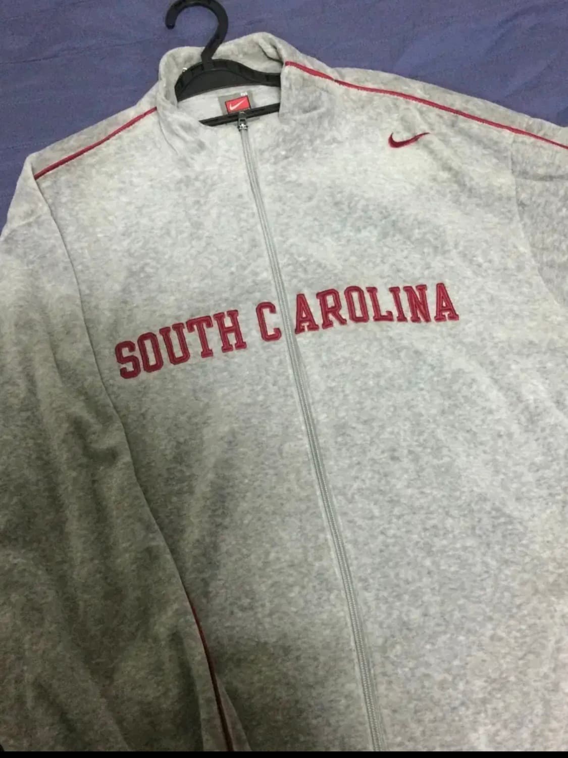 나이키 빈티지 벨벳 벨루어 후드집업 져지 상품이미지2