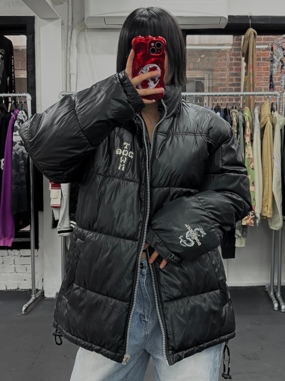 도그타운 블랙드래곤 퍼 후그 패딩 상품이미지5