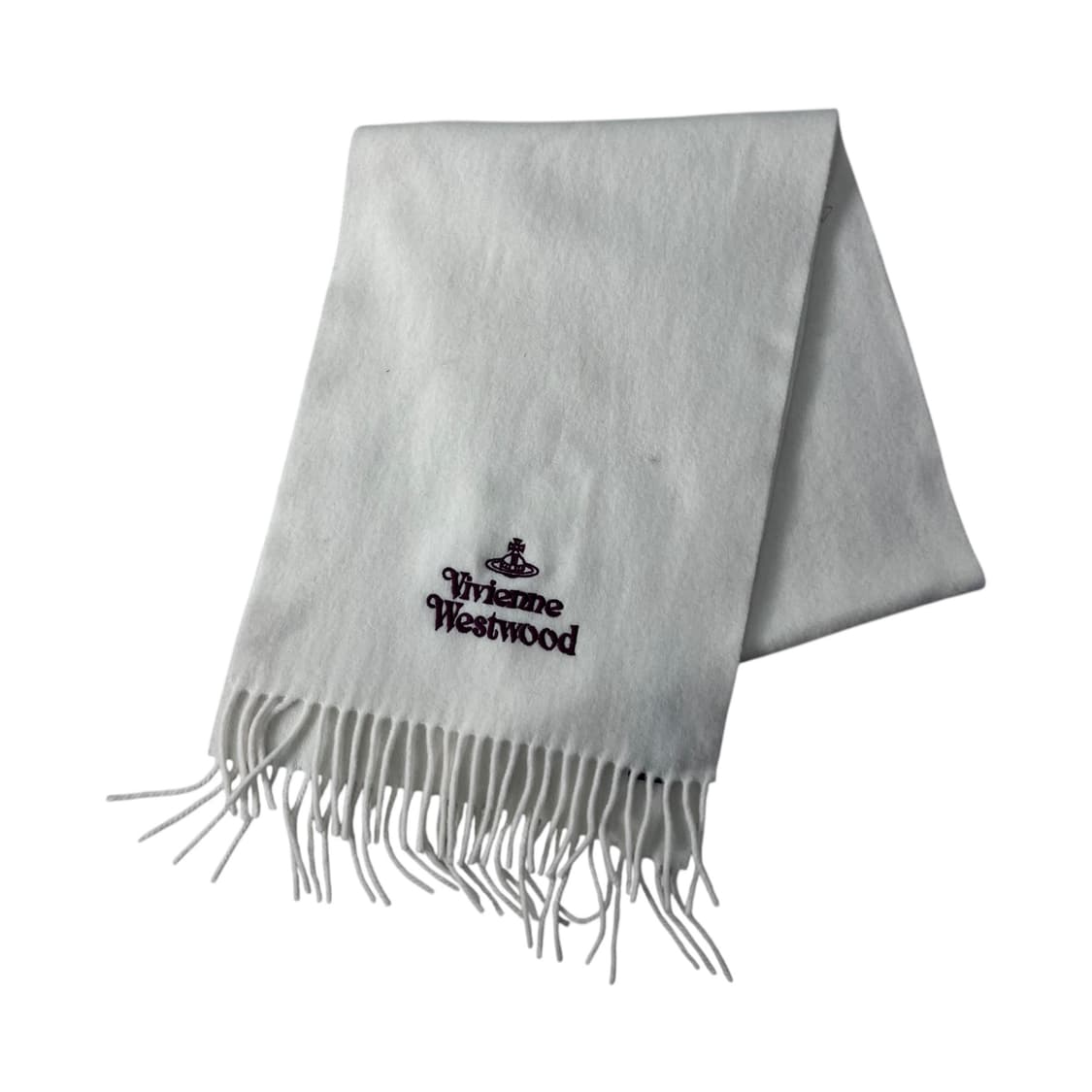 비비안 웨스트우드 자수 램스울 머플러 상품이미지1