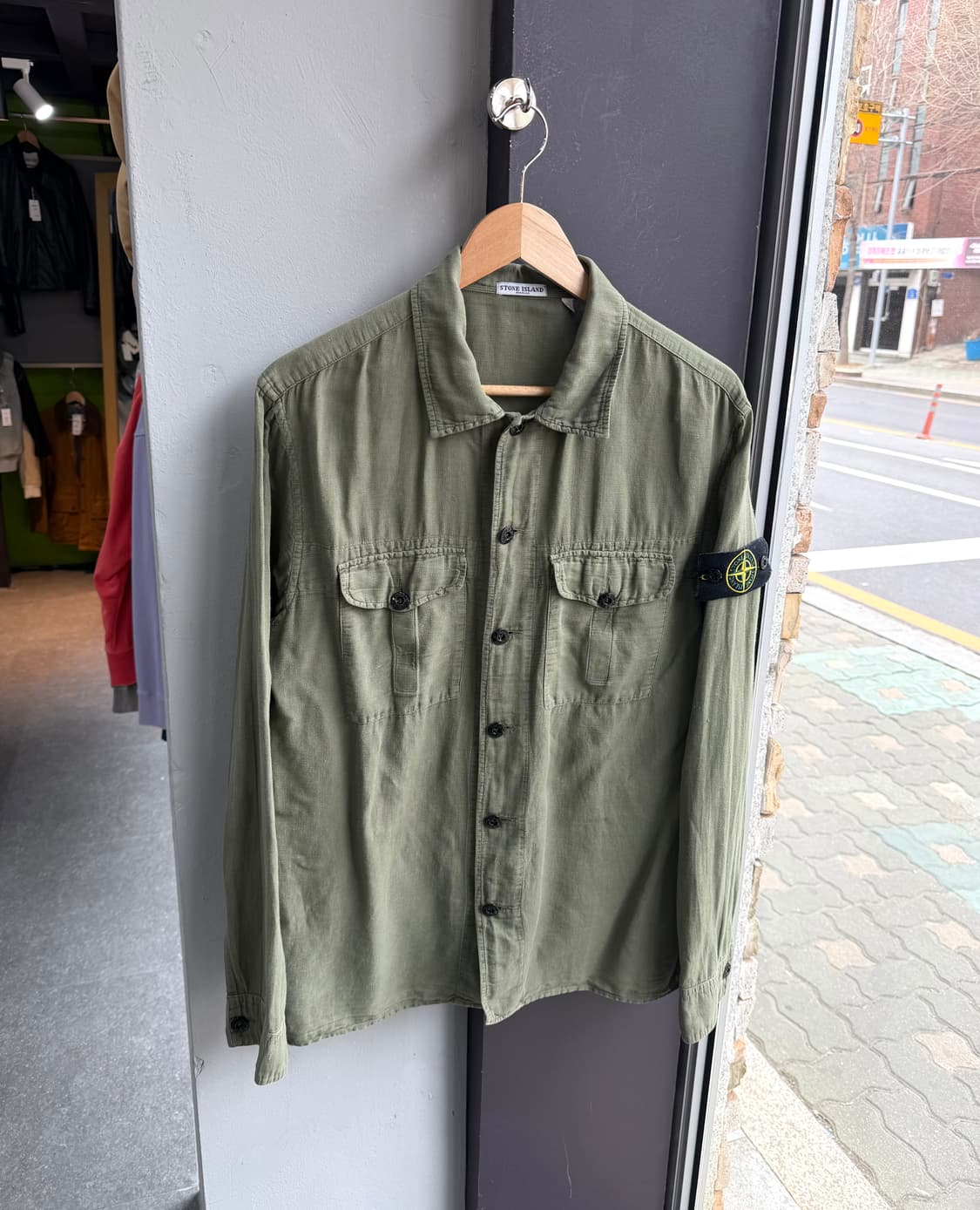 100/ 스톤아일랜드 2000AW 린넨 마 셔츠자켓 상품이미지2