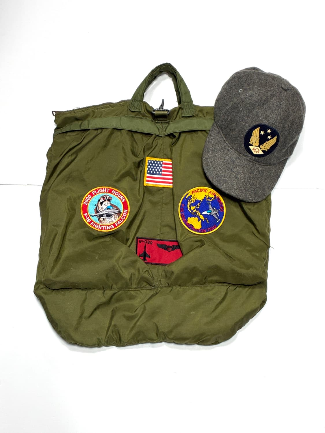 미군 빈티지 헬멧 가방 상품이미지1