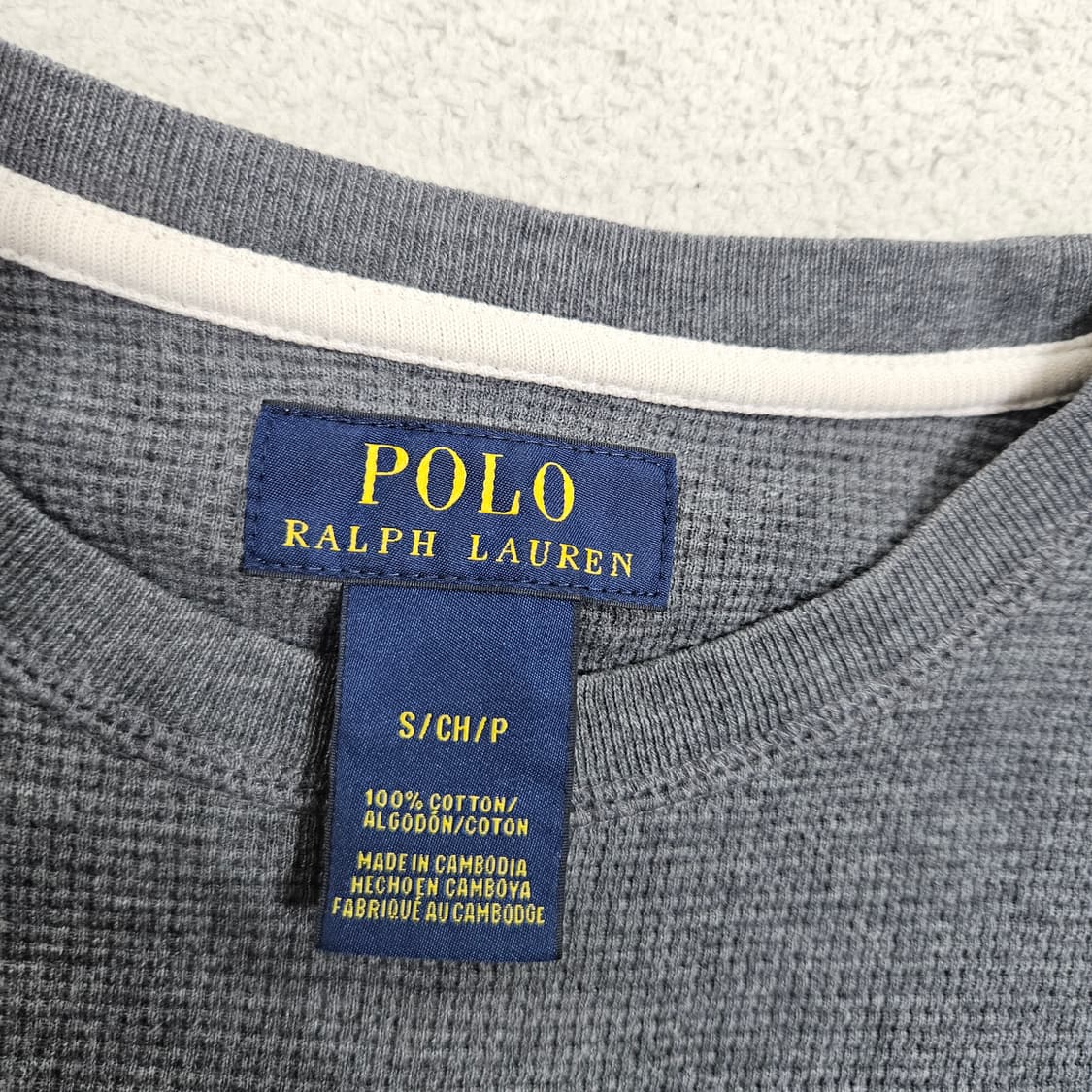 폴로 랄프 로렌 와플 롱슬리브 S 상품이미지5