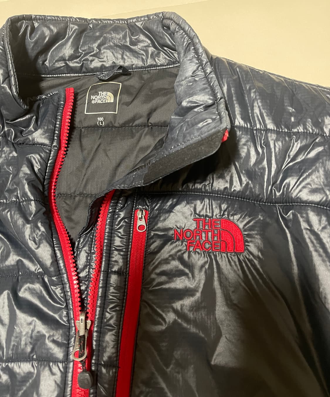 노스페이스 레드 로고 경량 패딩 100 (L) 상품이미지3