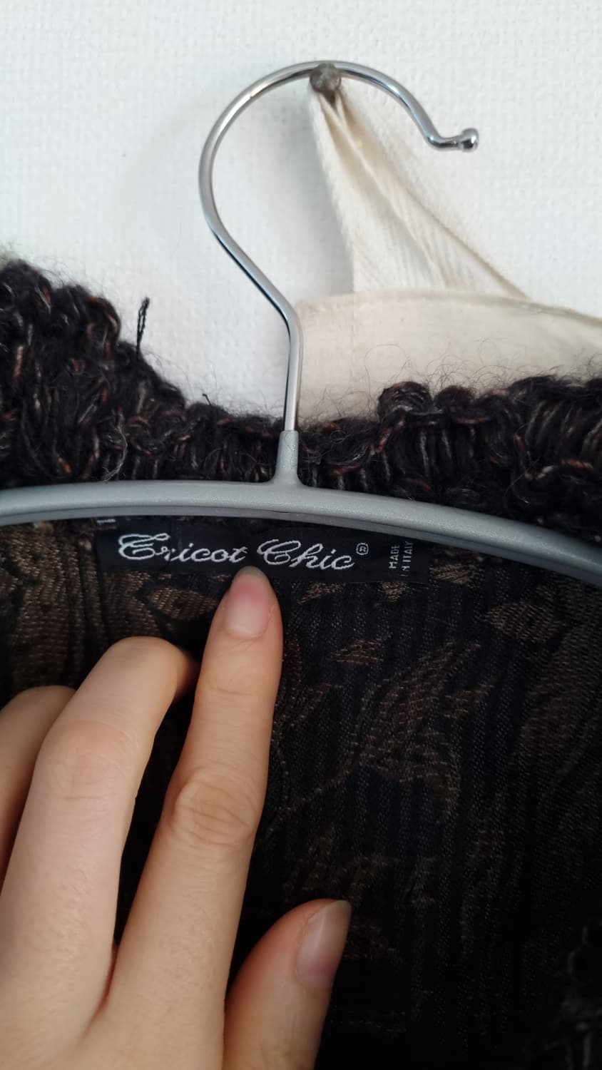 트리코시크 러플 믹스 가디건 상품이미지3