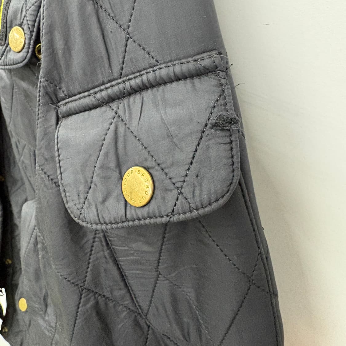 바버 퀼팅 자켓 블랙 남성 L 상품이미지4