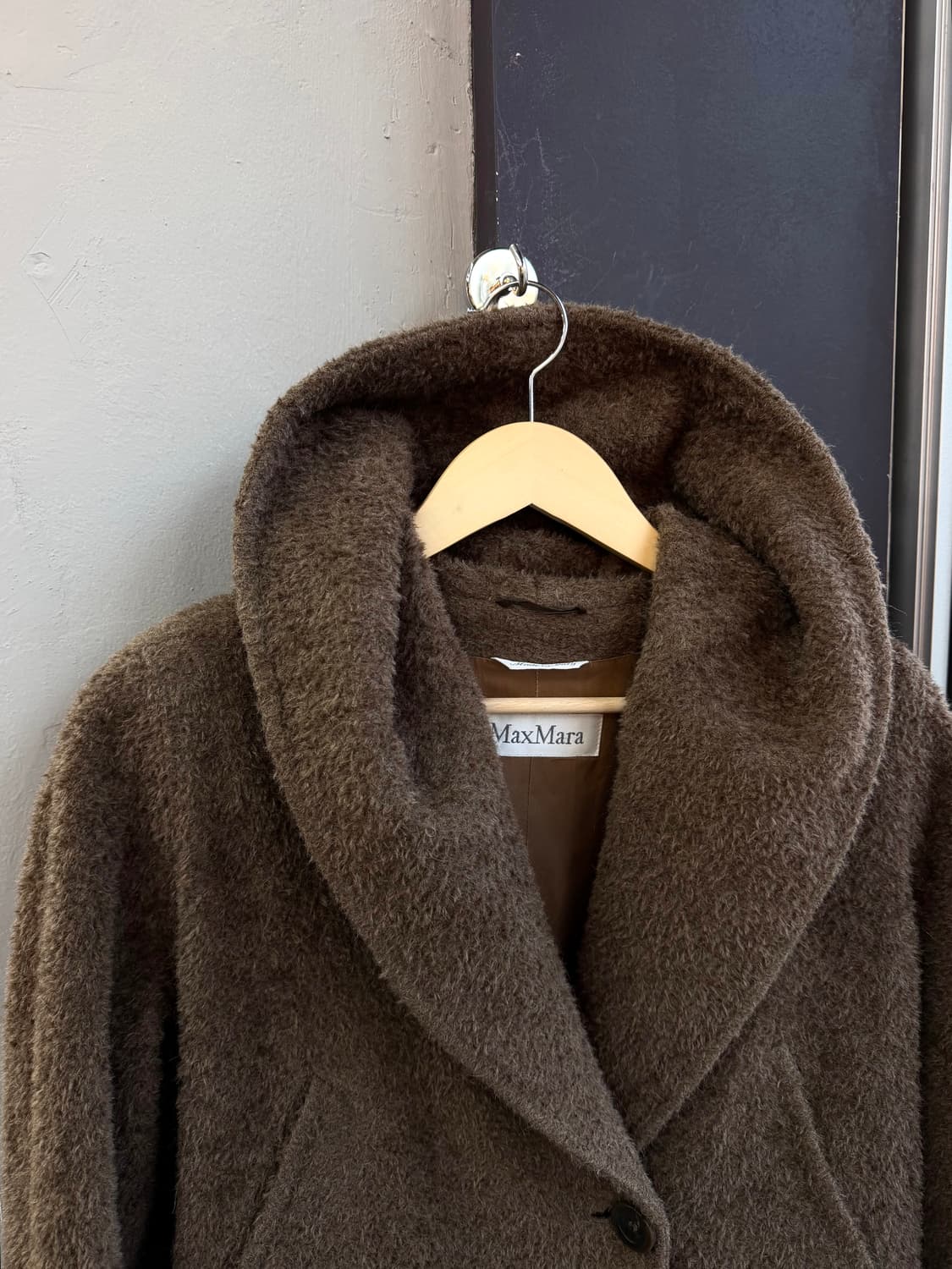 IT38/ 막스마라 알파카 후디드 코트 자켓 상품이미지3