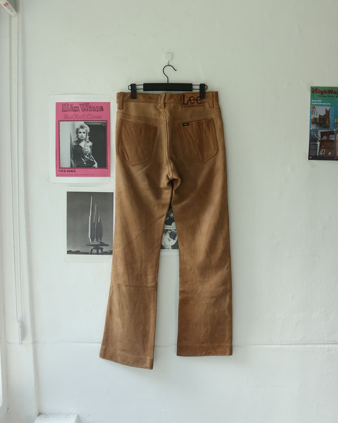 LEE 레더 부츠컷 팬츠 상품이미지6