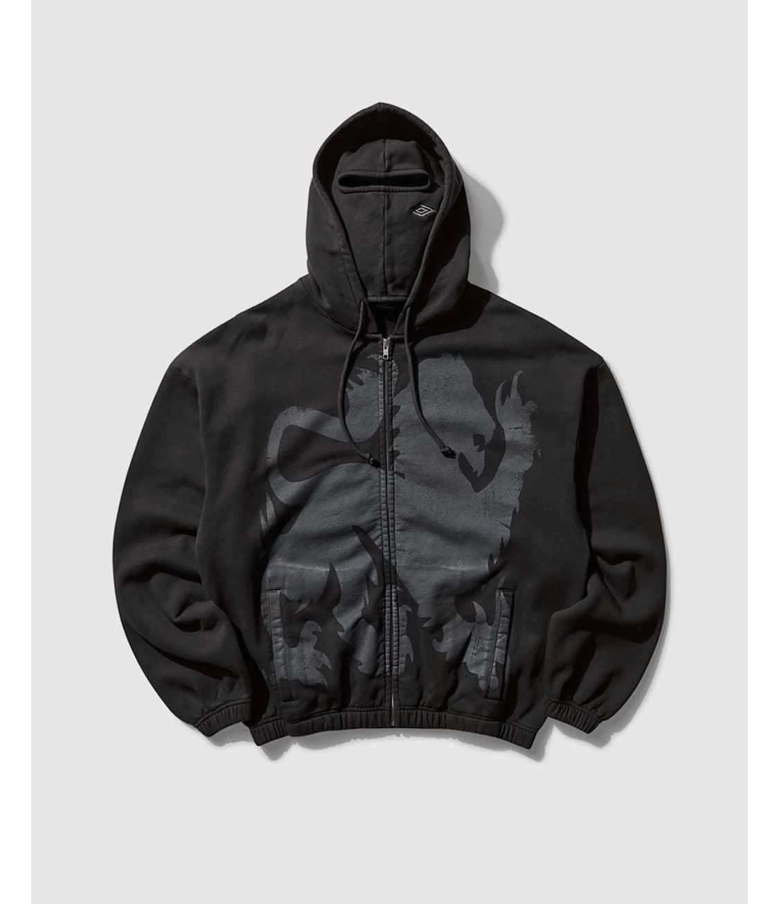 L) 엄브로 슬램잼 헤달릭 마스크 후드집업 블랙 상품이미지1