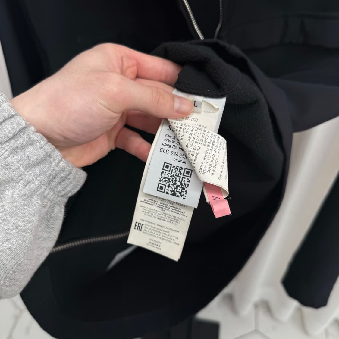 [백화점판/ L] 스톤아일랜드 소프트쉘 바람막이 블랙 상품이미지5