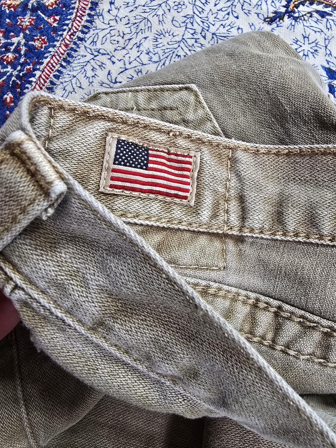 트루릴리전 데미지 워싱 진브라운 청바지 (1940) 상품이미지4