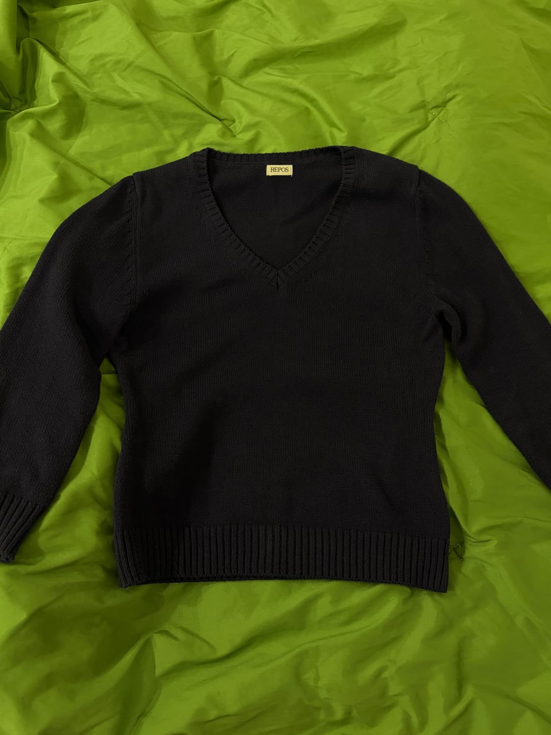 리포스 REPOS cotton v neck knit 코튼 브이넥 니트 M 상품이미지2