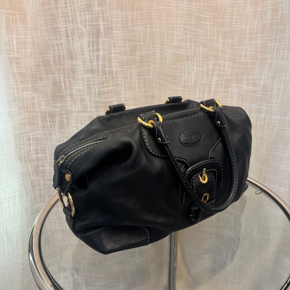 정품 토즈 스티치 레더 토트백     상품이미지3