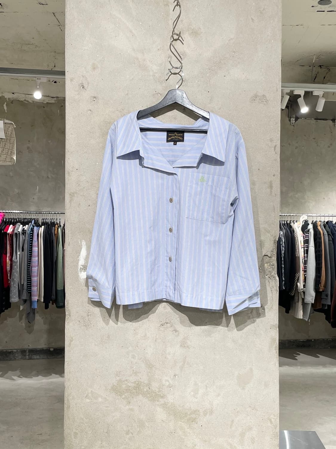 비비안 웨스트우드 앵글로마니아 22S/S 라이트 블루 orb 로고 스트라 상품이미지1