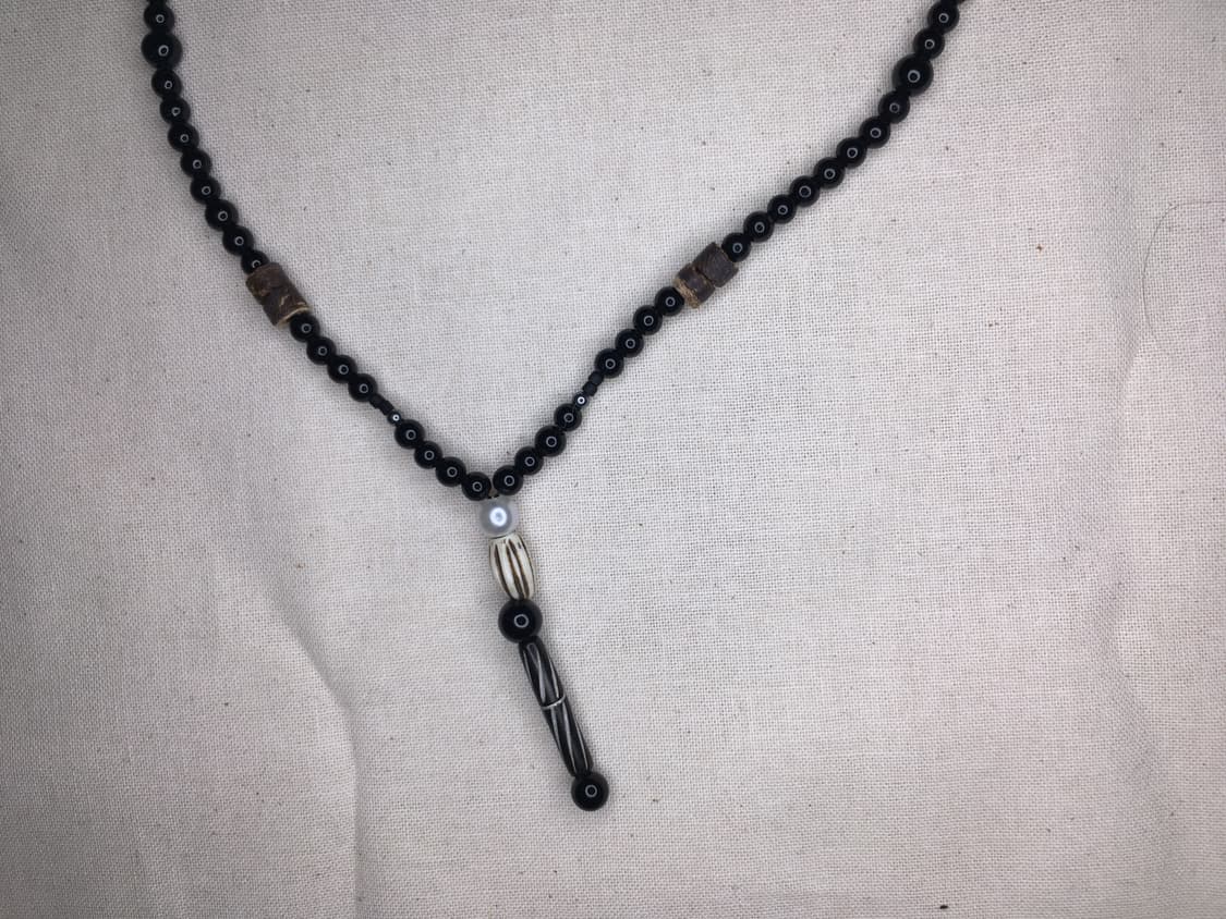 < black olive drop necklace > 상품이미지2