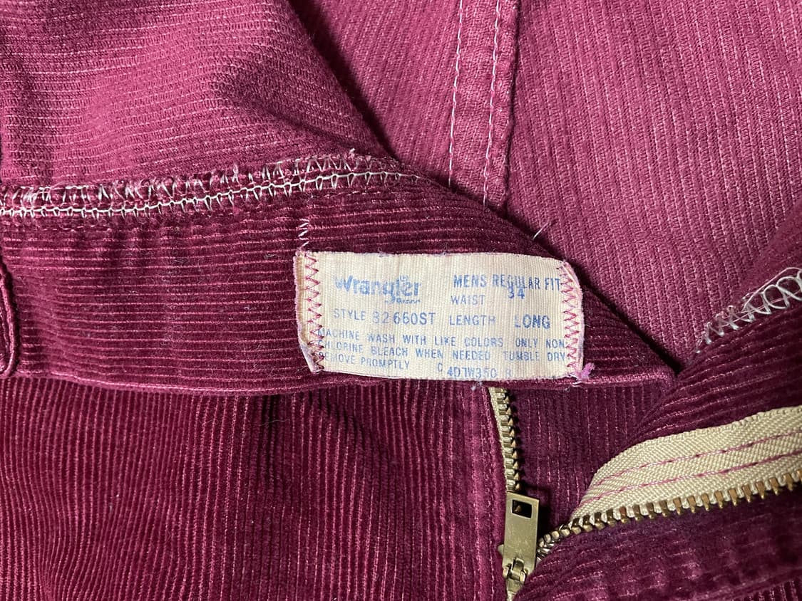 32) 80's 랭글러 코듀로이 팬츠(RRL&LVC&폴로) 상품이미지4