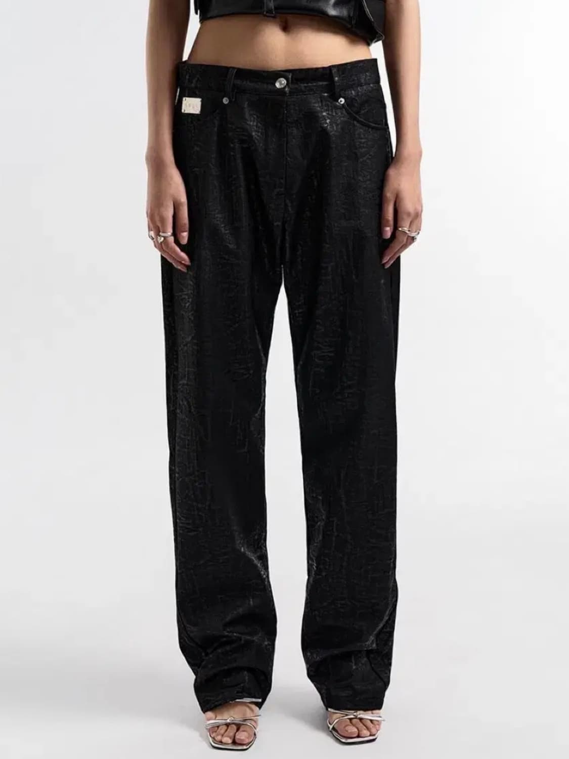  YEEL LEEY CRUMPLED COATED PANTS M 상품이미지1