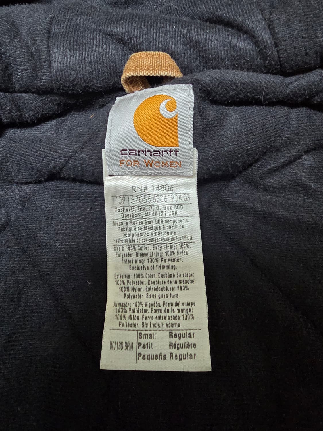 칼하트 WJ130 샌드스톤 액티브 자켓 샌드 small 상품이미지7