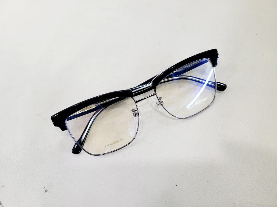 폴휴먼 안경 PHF-5268A 블랙실버하금테 안경 상품이미지6