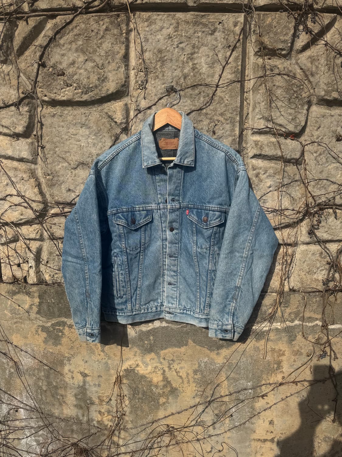 80s 리바이스 빈티지 블랭킷 안감 3rd 데님 트러커 자켓 105 상품이미지4