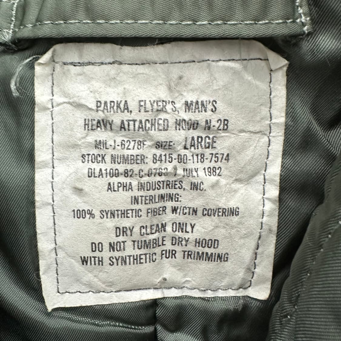 100 미군 70s N2B 남자 밀리터리 항공점퍼 상품이미지4