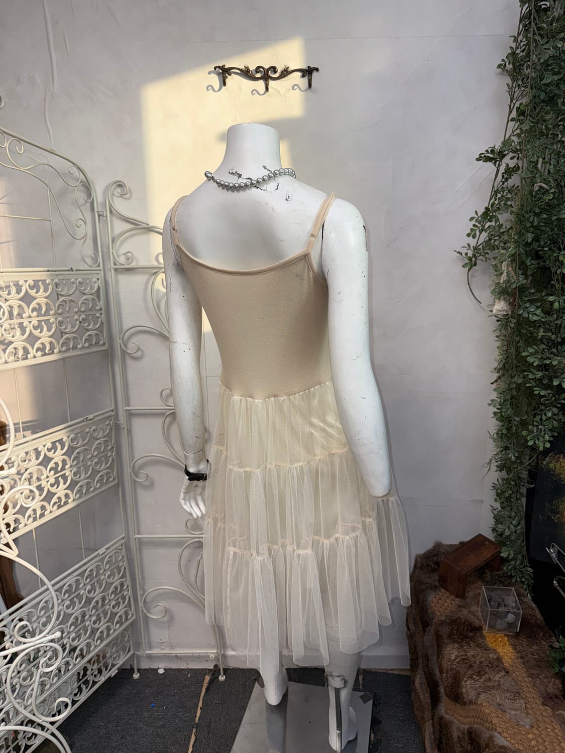 Pink beige ballet chiffon ops 상품이미지5