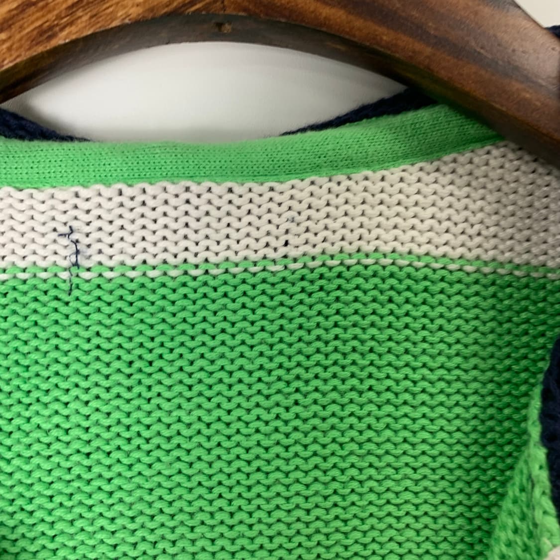 폴로 랄프 로렌 그린 스트라이프 니트 후드 집업 가디건 상품이미지6