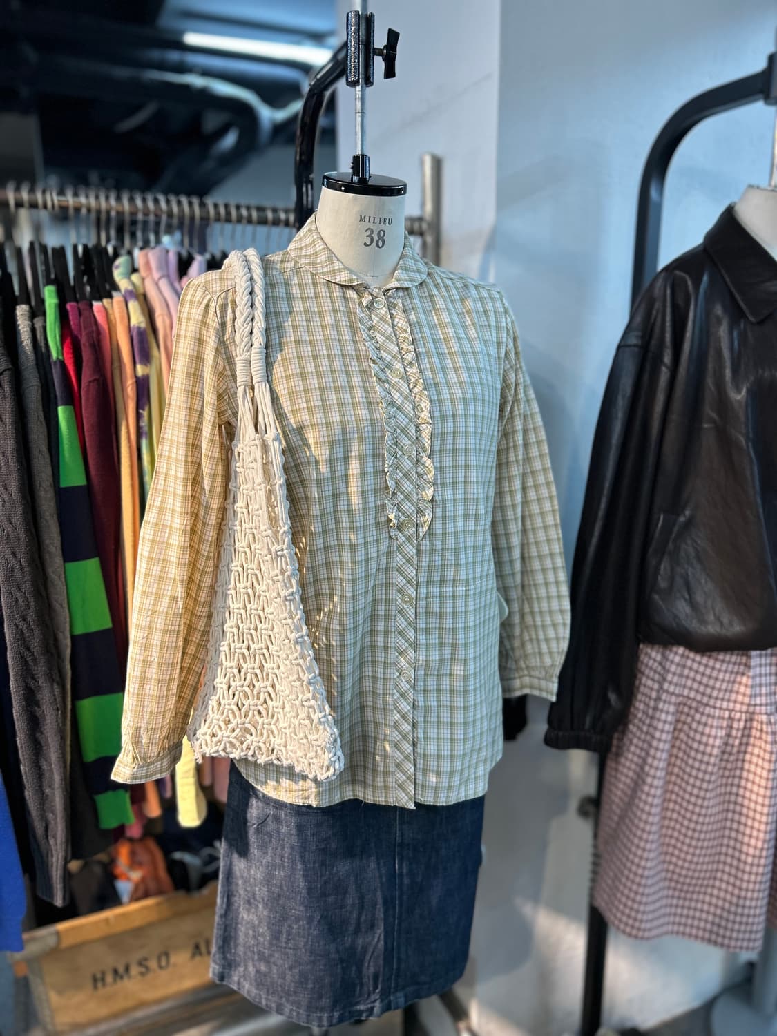 Vintage y2k Check Shirts 상품이미지1