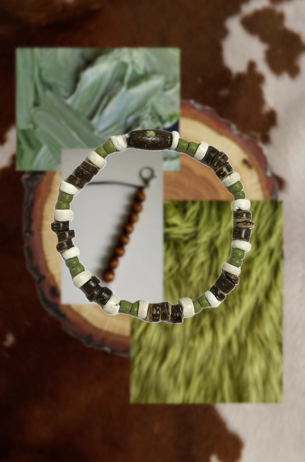 비즈 나무 팔찌 상품이미지1