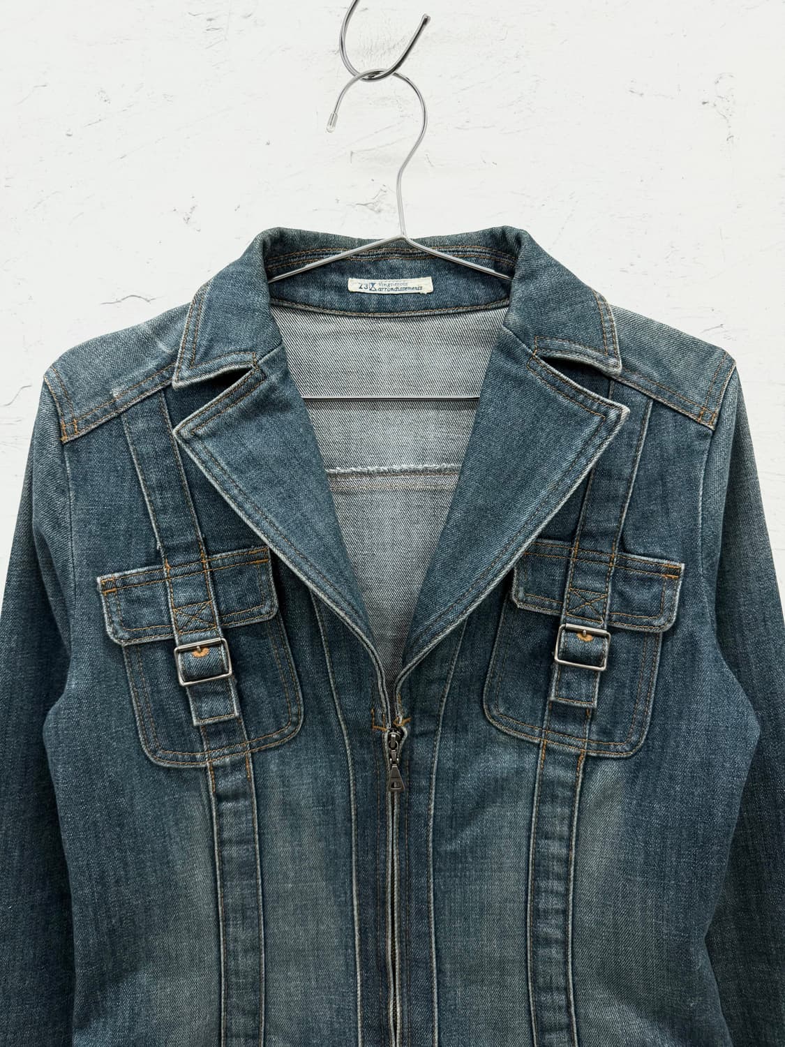 23 vingt trois 벨티드 데님 자켓 상품이미지2