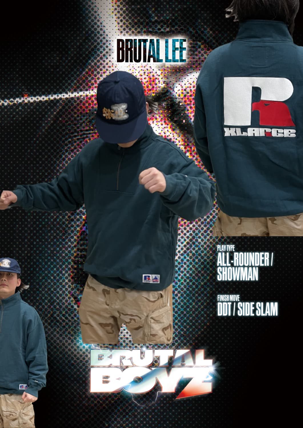 X-LARGE X Russell Athletic 하프집업 L 상품이미지1