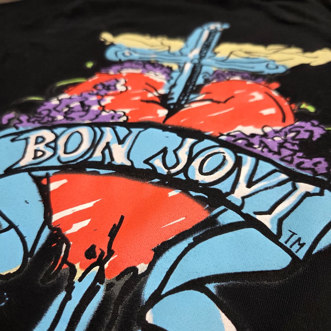 2008 Bon Jovi X Hard rock cafe 그래픽 반팔 상품이미지3