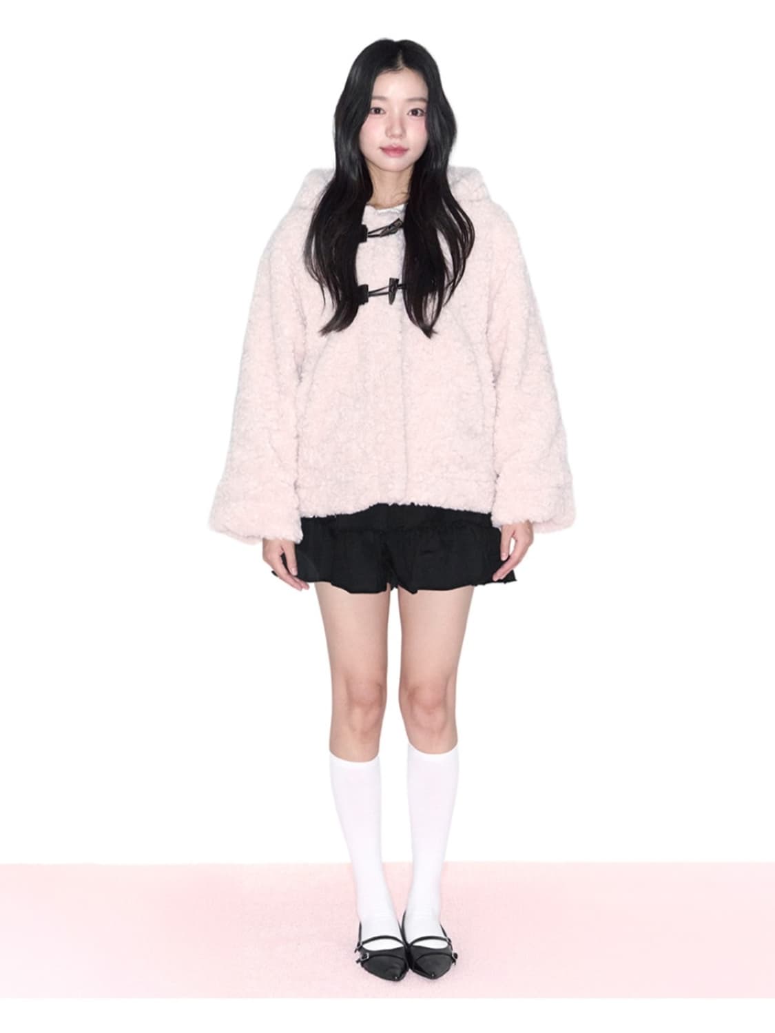 AlkiAlka 연분홍 후리스 자켓 상품이미지4