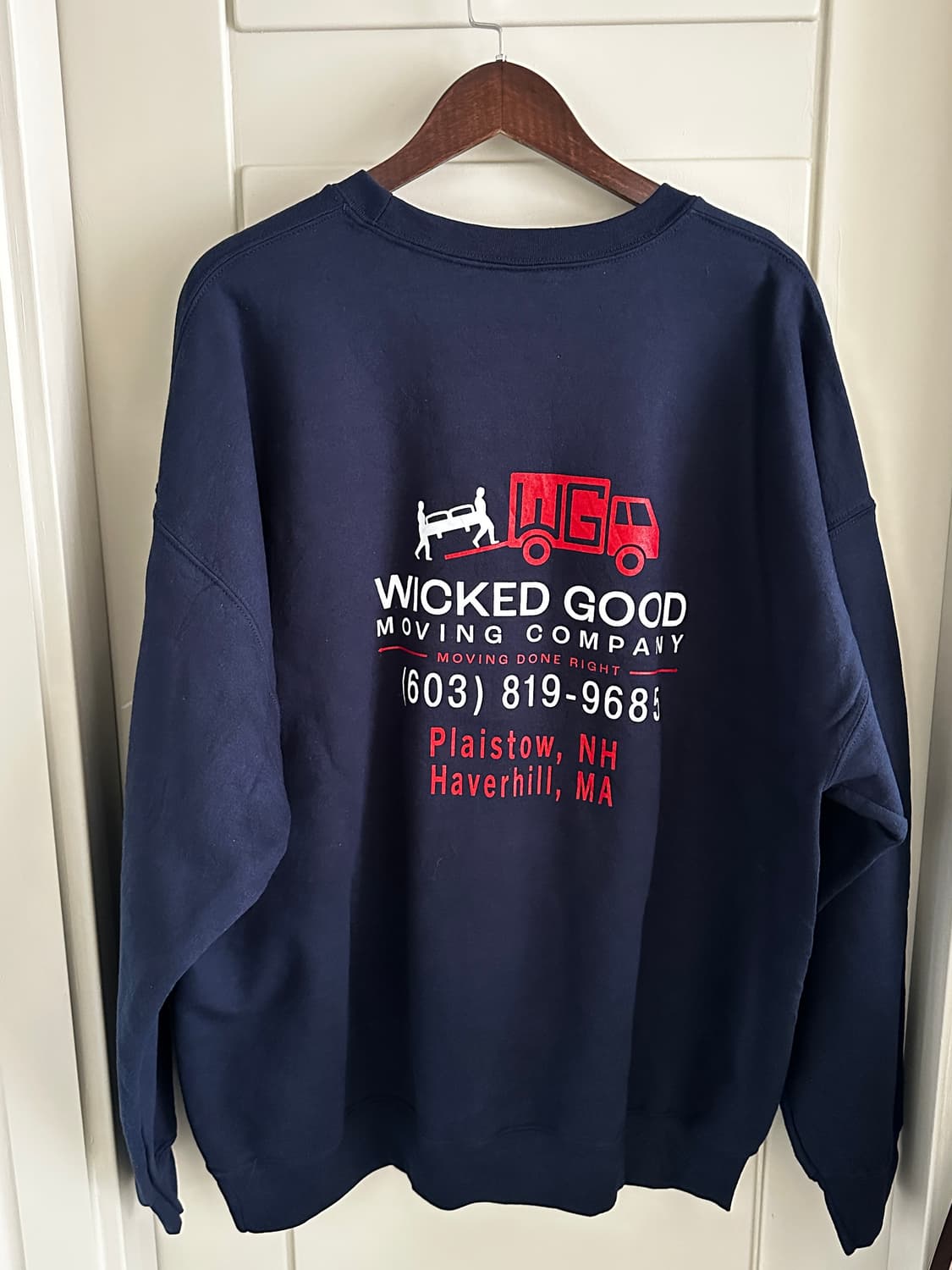 Wicked Good Moving Company 프린트 스웻셔츠 상품이미지4