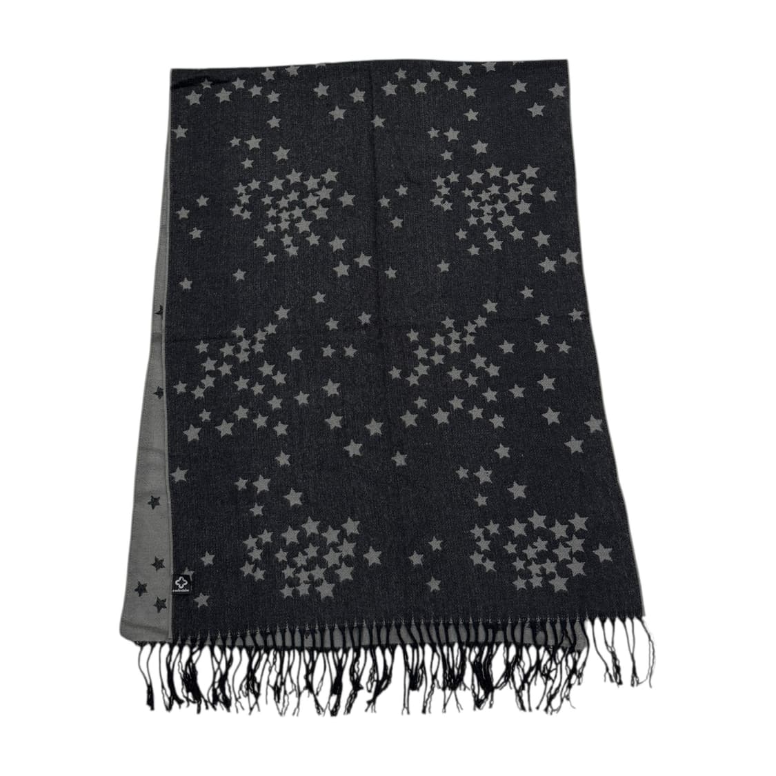 마리끌레르 별 스타 패턴 리버서블 양면 스카프 목도리 그레이 상품이미지1