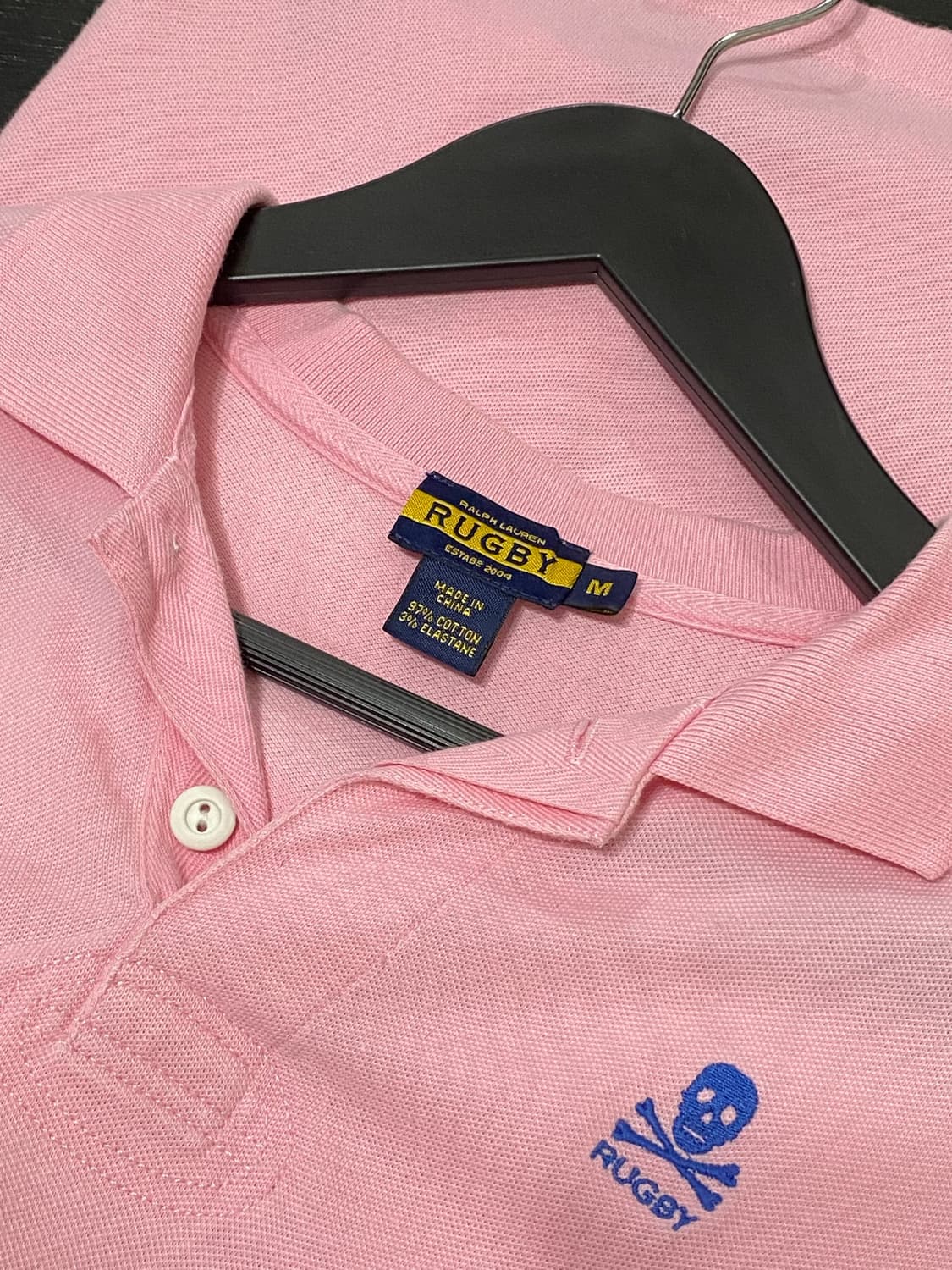 Ralph Lauren Rugby 스컬 로고 자수 슬림핏 반팔 티셔츠 상품이미지8
