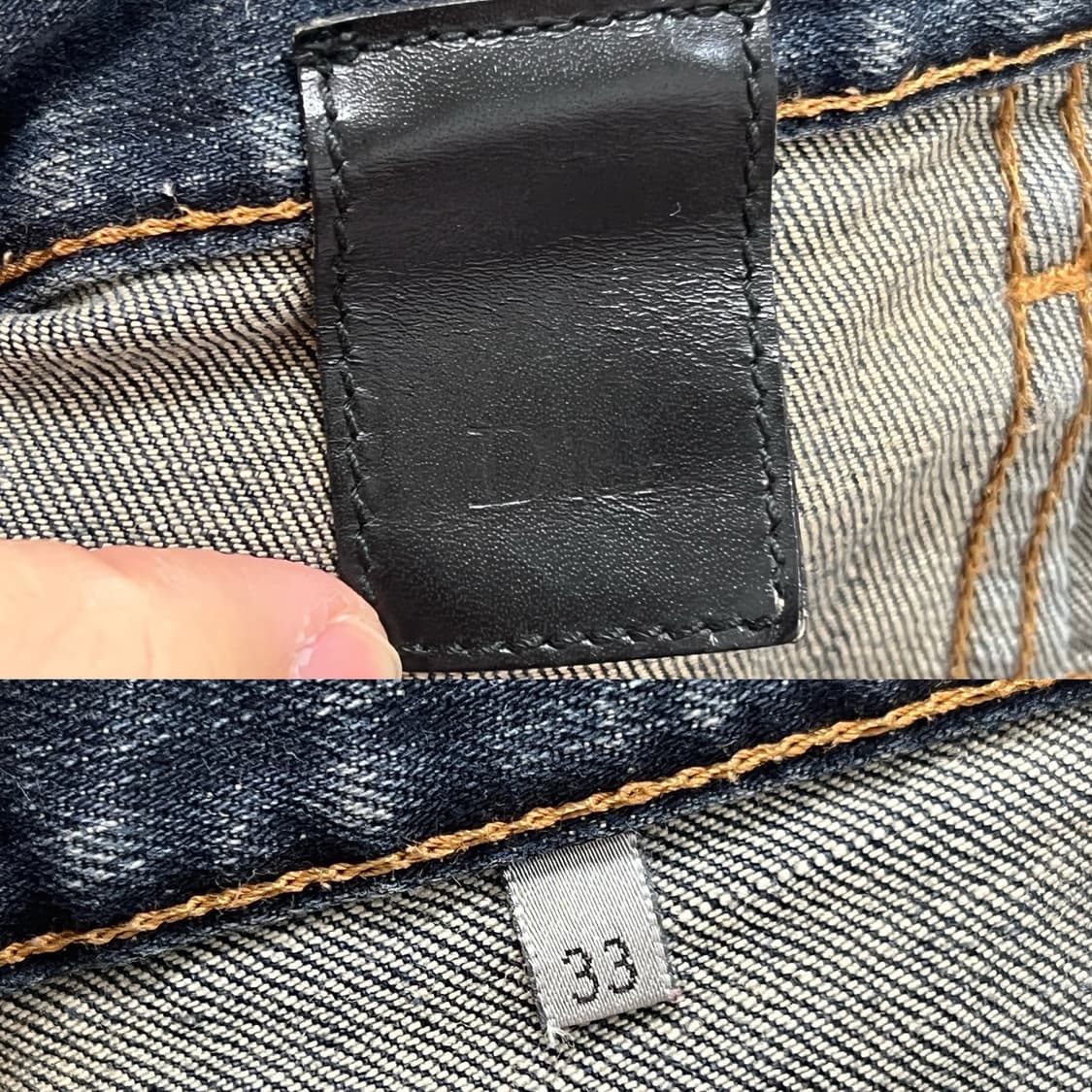 디올옴므 08AW 커스텀 제이크 진 17.5bas 상품이미지8